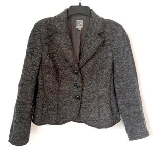 People Like Frank Fuzzy Wool Blend Blazer